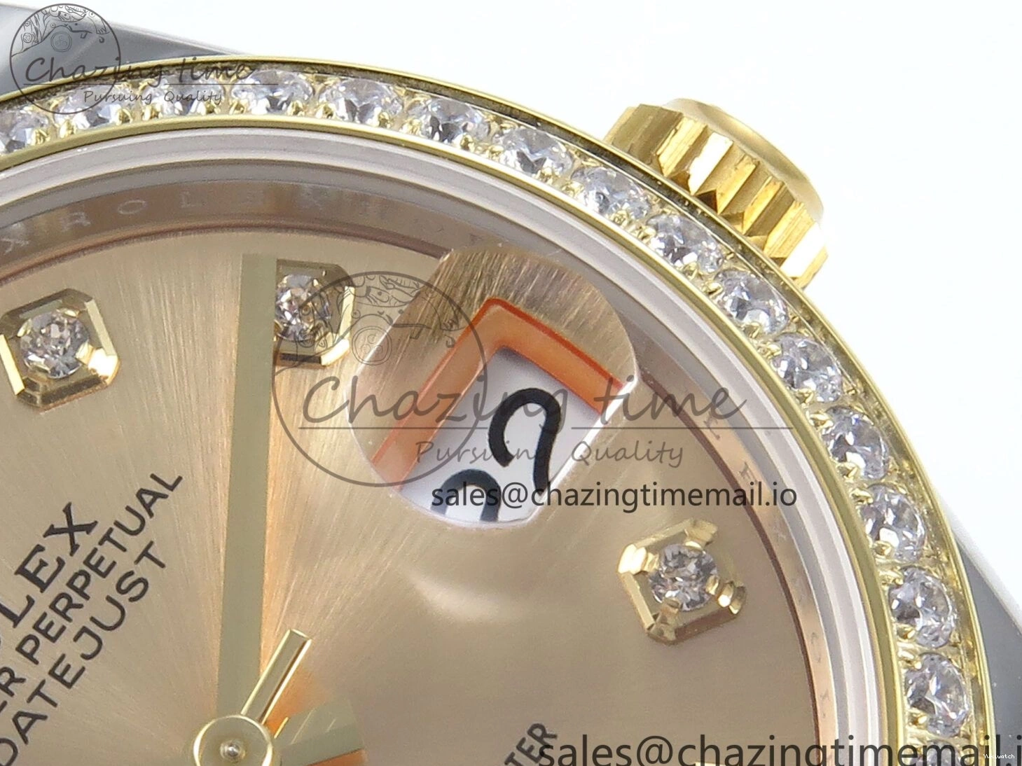Diamonds Bezel ETA Oyster Best DateJust YG Edition Diamonds 904L 31 1:1 SS on Dial ARF 278383RBR Steel 2688 Bracelet YG 0518